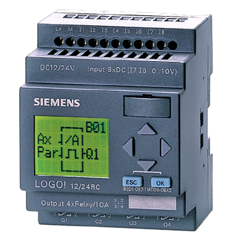 Логический модуль с дисплеем Siemens LOGO! 12/24RC  SIEMENS.