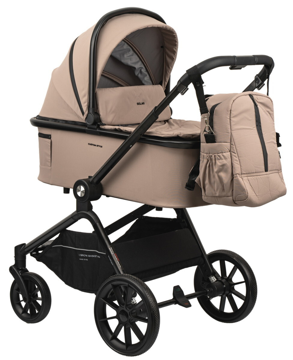 Детская коляска Indigo Solar 2 в 1 бежевый