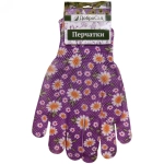 Перчатки нейлоновые «Лайт-Ромашки» с ПВХ точкой 8 р-р ДоброСад