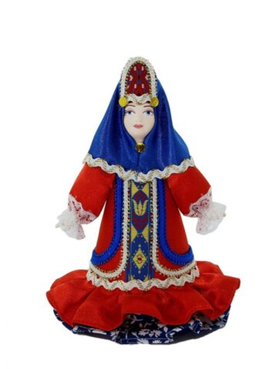 Кукла интерьерная Потешного промысла в Женском зимнем костюме.