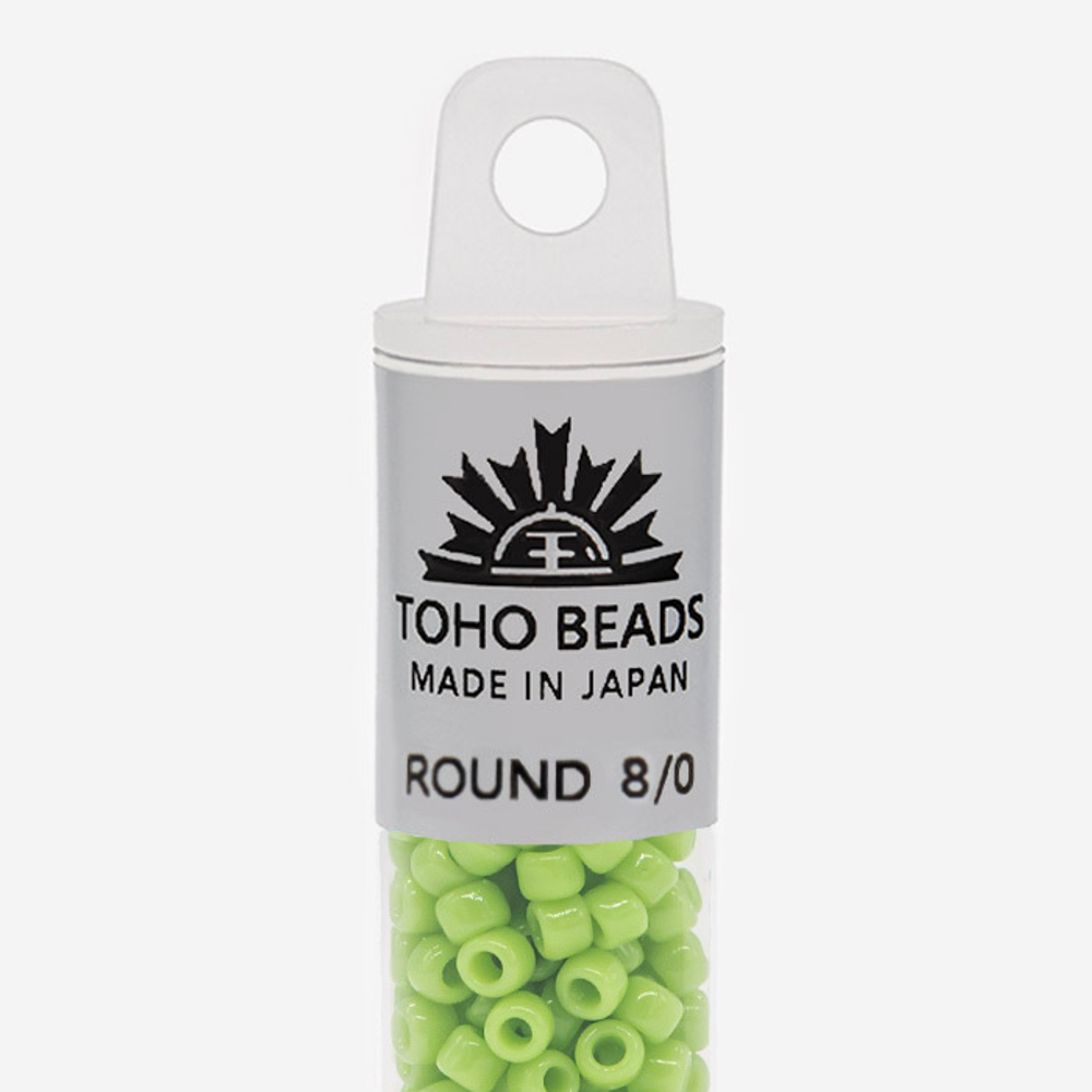 Японский бисер TOHO Round 8/0 (№44), непрозрачный глянцевый