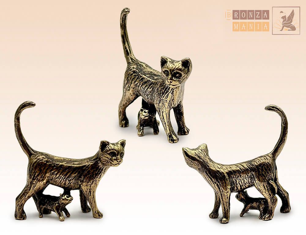 фигурка Кошка с котенком