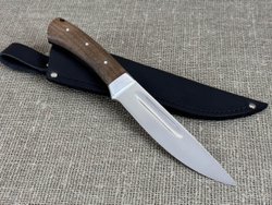 Якутский нож, цельнометаллический, сталь Х12МФ, рукоять орех