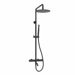 Душевая система WasserKraft Elbe 7400 SET2694 Thermo черный Soft-touch