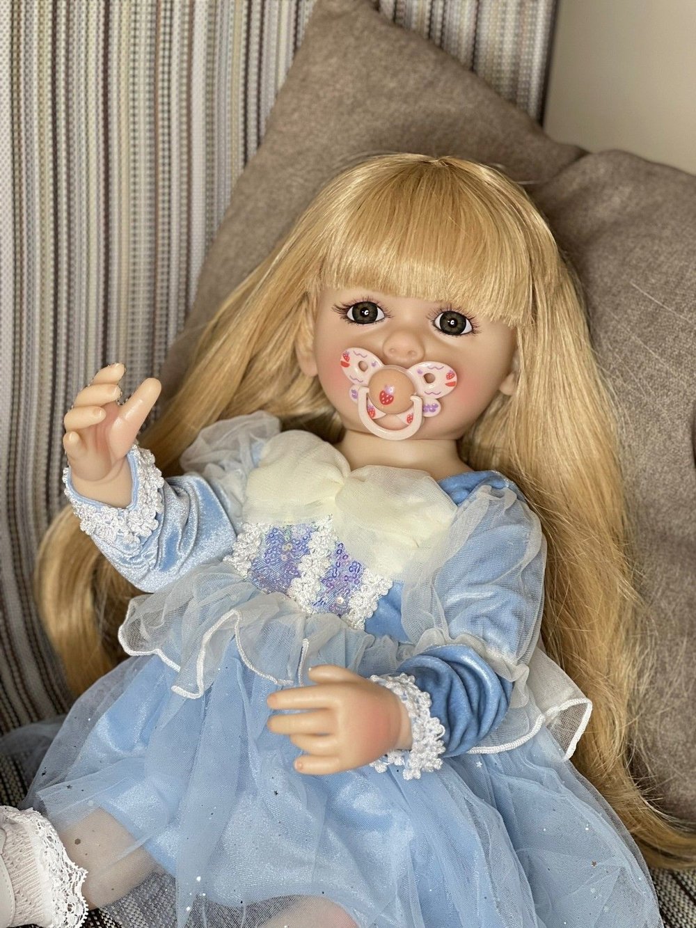 Кукла Реборн виниловая 55см в пакете (FA-289)