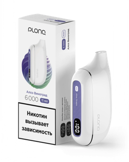 Купить Одноразовый Pod Plonq Plus Max - Алоэ Виноград (6000 затяжек)