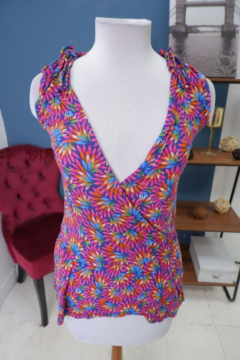 Майка Warehouse яркая 36 размер