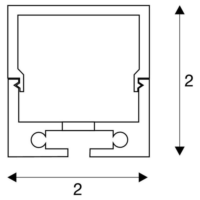 Профиль для светодиодной ленты SLV 213440