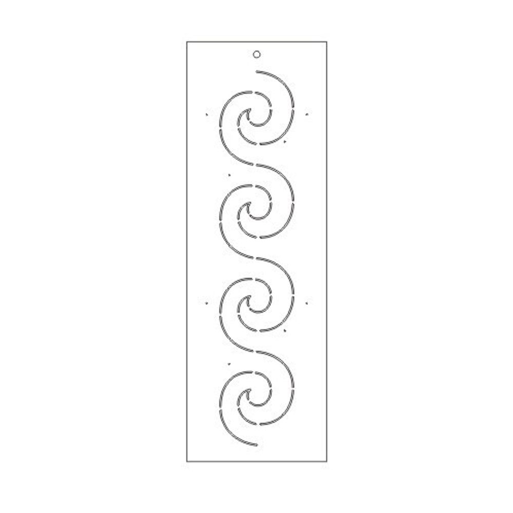 Шаблон для стежки "Завитушка" (арт. T42)