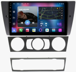 Магнитола для BMW 3-серии (E90) 2005-2012 (без штатного экрана) - FarCar BM170M монитор 9.5" QLED на Android 14, TS10, 4+32Гб, CarPlay, 4G SIM-слот