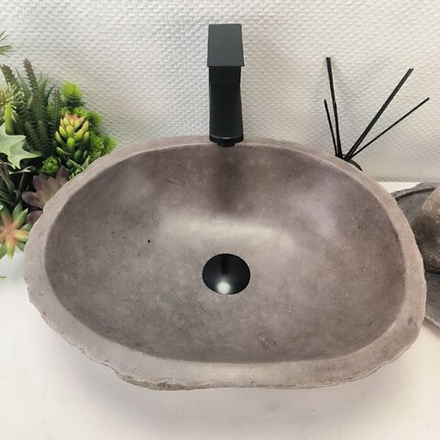 Раковина из речного камня RS-63649 (45*36*16) 0122