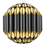 720807 Люстра SIENA 80х40W G9 ЧЕРНЫЙ/ЗОЛОТО