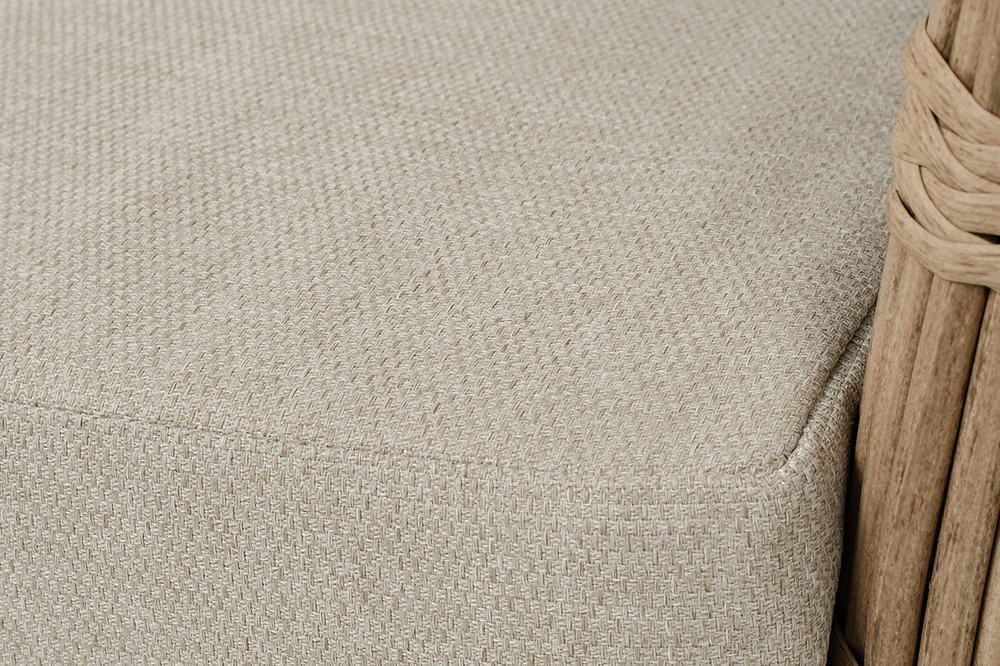 "Валенсия" диван из искусственного ротанга трехместный, цвет соломенный