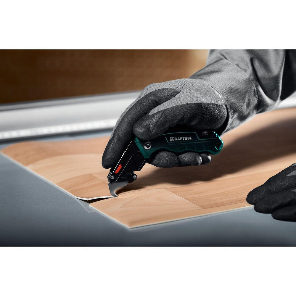 Универсальный складной нож, KRAFTOOL KOMPAKT тип А24, (09242)