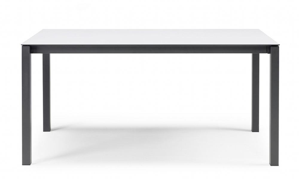 Стол ламинированный раздвижной Scab Design Pranzo Extendable, антрацит, белый