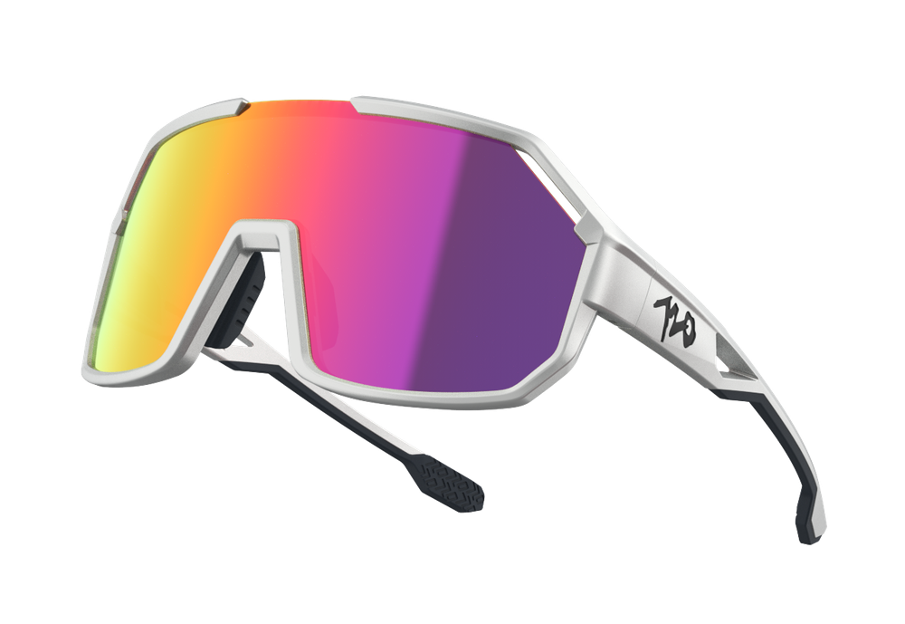 Спортивные очки 720armour Malatao / Matte Silver / Red Lens
