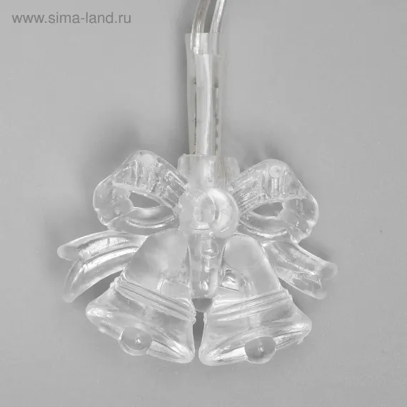 Гирлянда Колокольчики 5 м., IP20, 20 LED, свечение мульти (RG/RB), мигание, 220 В, Luazon Lighting (1080397)