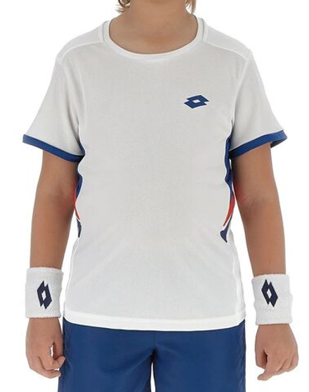 Детская теннисная футболка Lotto Boys Squadra III - bright white