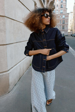 ZARA ДЖИНСОВАЯ КУРТКА Z1975, СИНИЙ