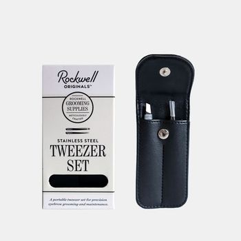 Набор пинцетов Rockwell из нержавеющей стали с чехлом (RR-TWEEZER)