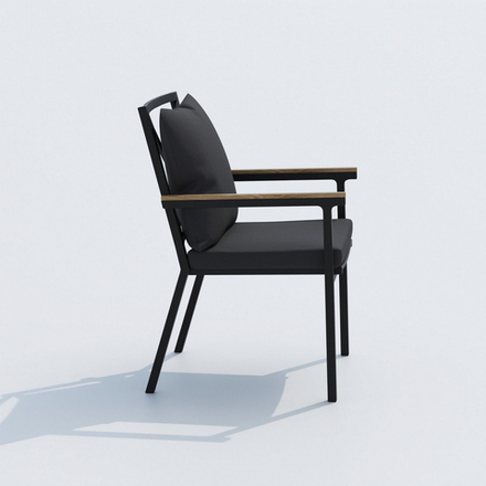 Стул Ideal Patio ФЕСТА плюс антрацит - каркас карбон