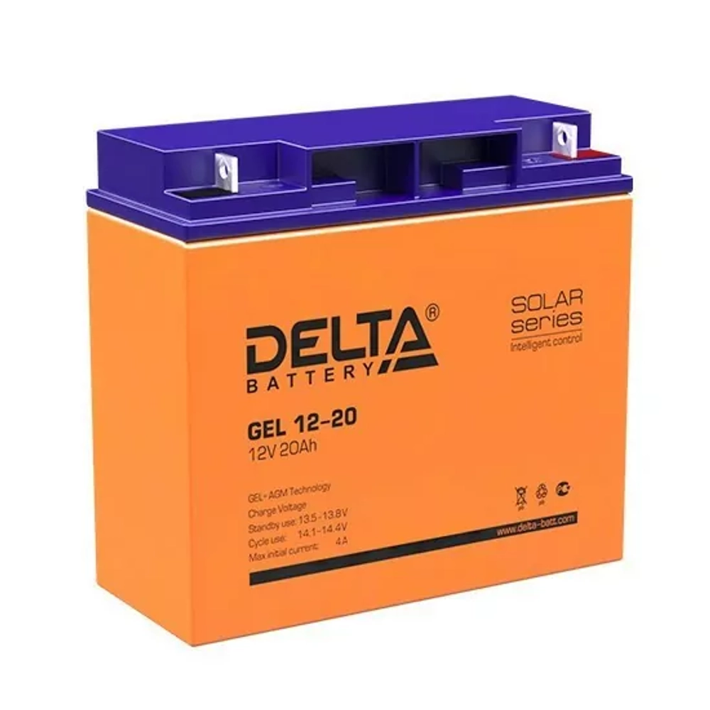 Аккумуляторная батарея Delta GEL 12-20