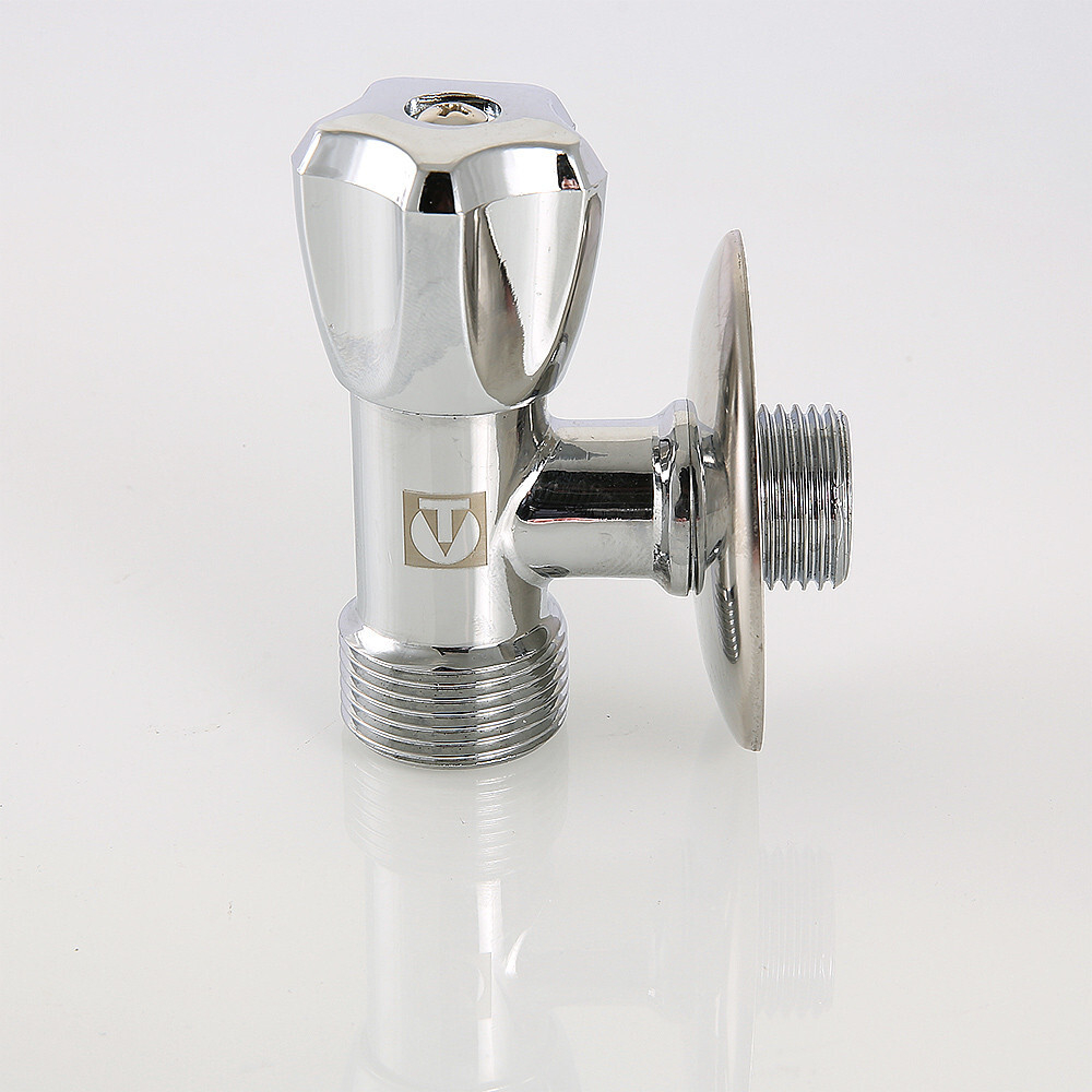 Вентиль угловой для подключения бытовой техники 1/2" х 3/4" серия VT.240.TN