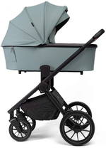 Детская коляска Peppy Monaco 2 в 1 Mint (мятный), рама черная