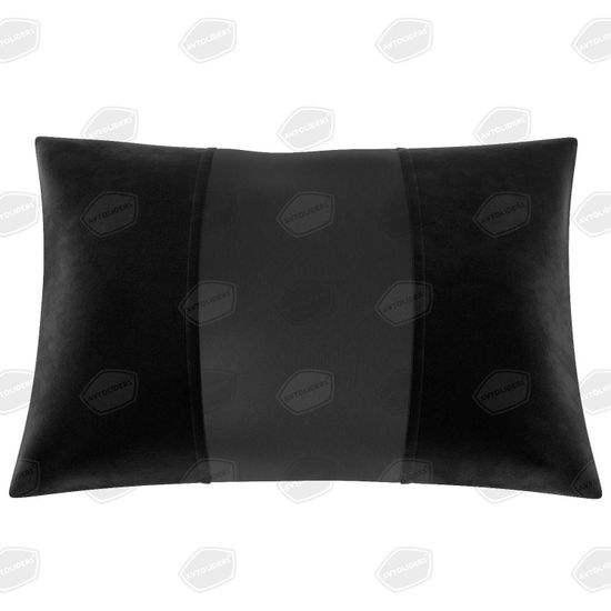 Автомобильная подушка под шею из экокожи и алькантары