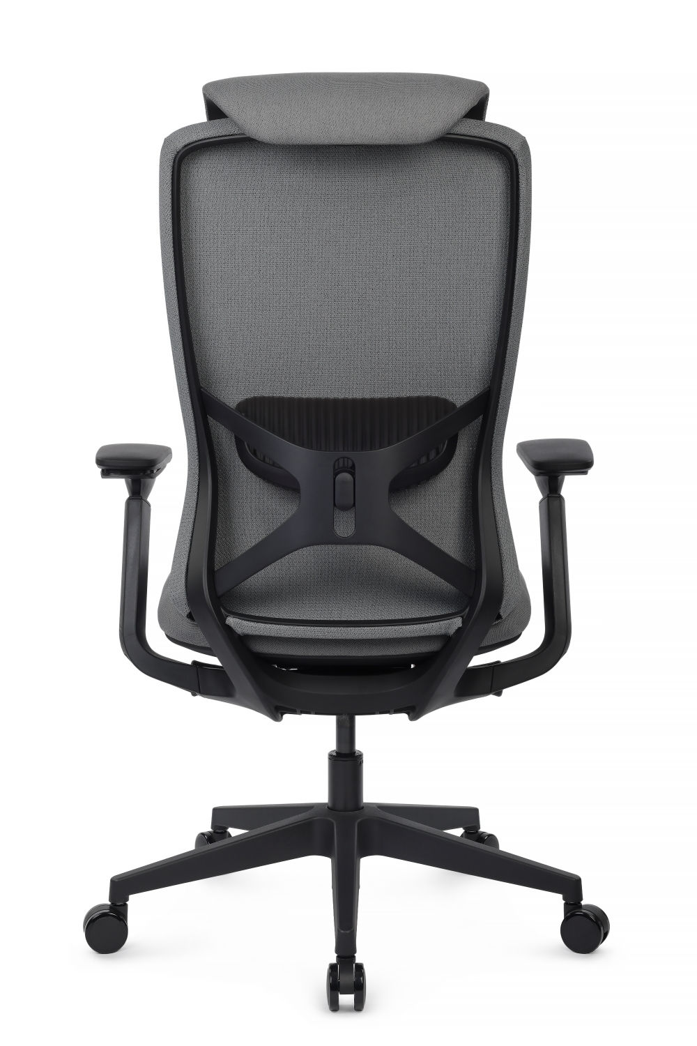 Кресло Riva Гемини EGE-002A Черный пластик/Серый