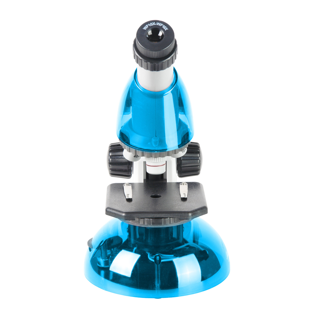 Микроскоп Микромед Атом 40x-640x (лазурь) - фото 4