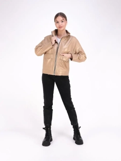 Куртка весна кожаная из натуральной кожи