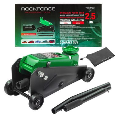 Домкрат подкатной гидравлический 2.5т (h min 140мм, h max 390мм) RockForce RF-TR20005DS