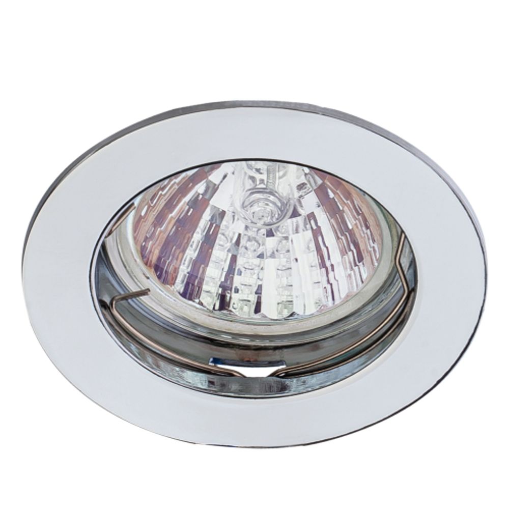 Светильник встраиваемый ЭРА KL1 SN под лампу MR16 GU5.3 сатин никель | Литые встраиваемые светильники