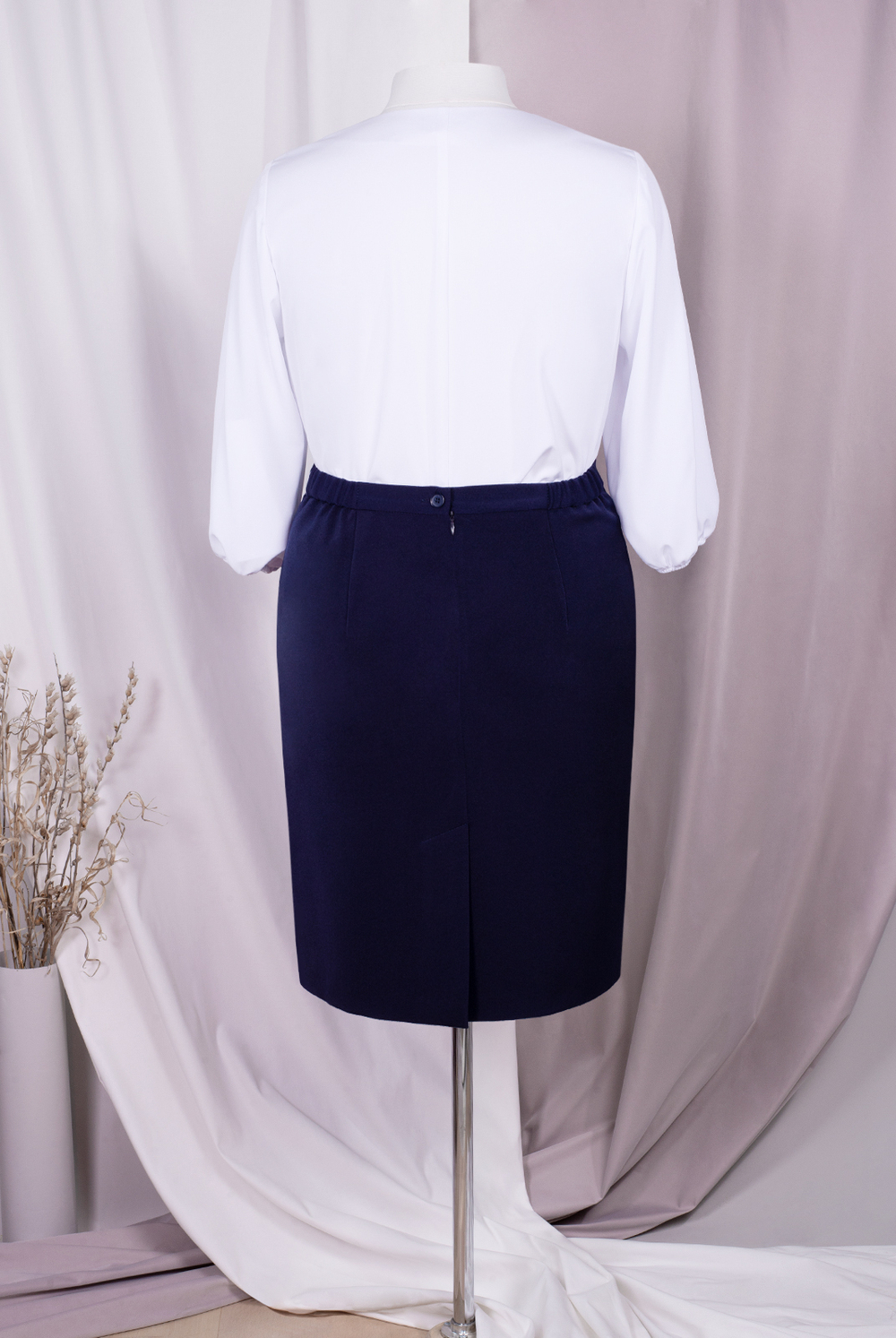 Юбка прямая 051-55, чернильный #70Чер01051-55