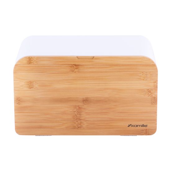 Хлебница Kamille KM 1116 бамбук, нержавеющая сталь