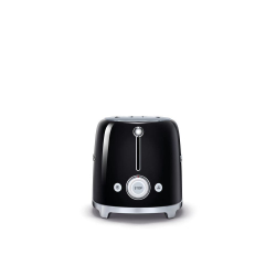 Тостер Smeg Стиль 50-х годов для 2 тостов черный Италия вид сбоку свеет