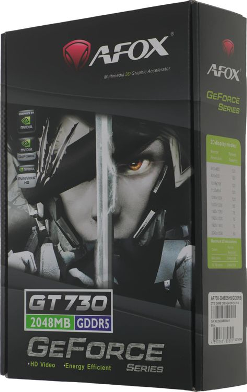 Видеокарта AFOX NVIDIA  GeForce GT 740 AF740-2048D5H3-V2 2ГБ GDDR5, Ret