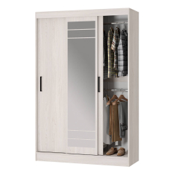 Шкаф-купе Тео ШКК-02, ясень белый