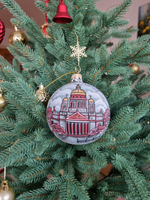 Шар стеклянный "Исакиевский собор",  ручная роспись