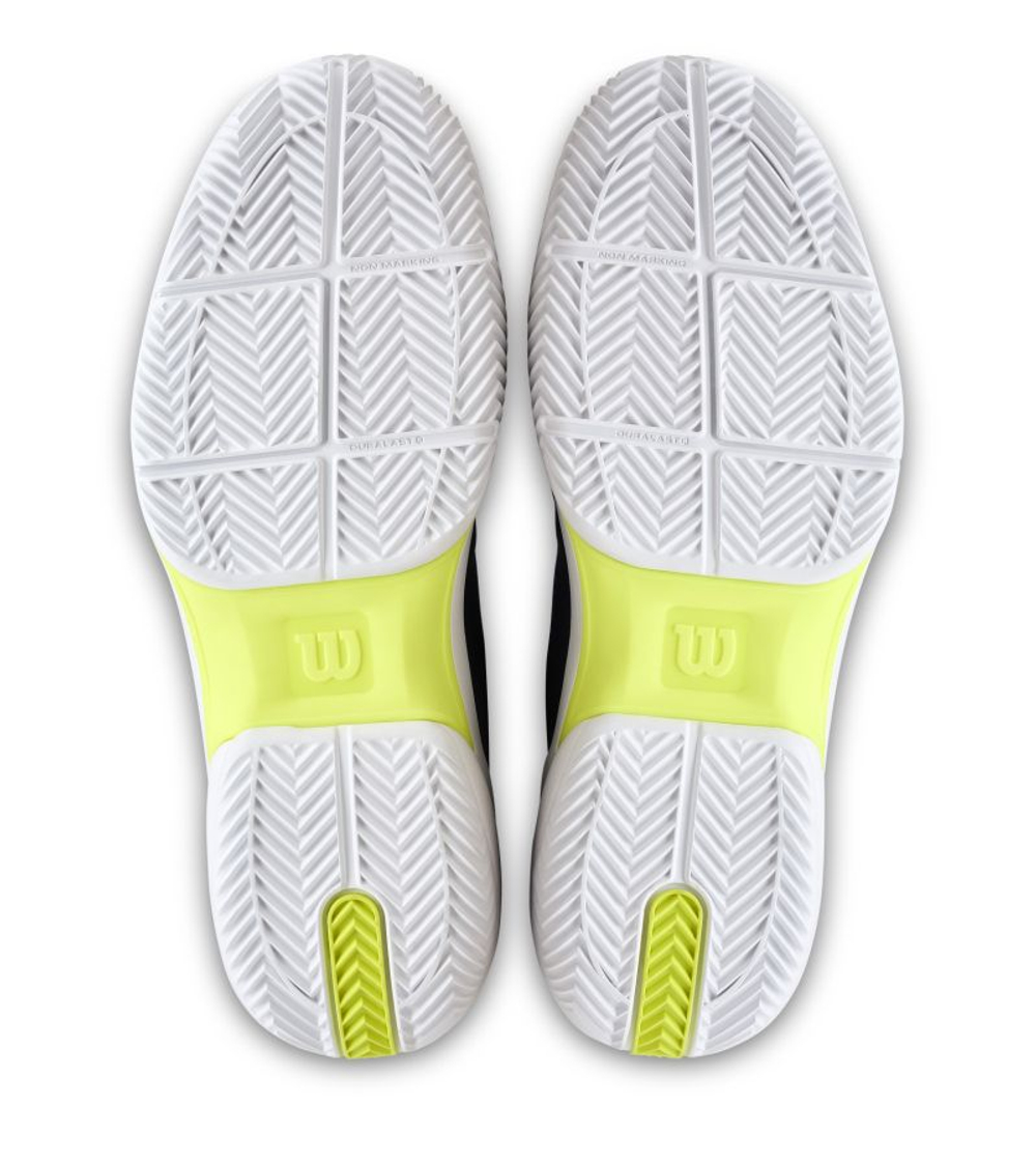 Мужские теннисные кроссовки Wilson Rush Lite 5 Clay - deja vu blue/white/safety yellow
