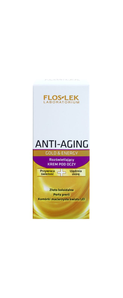 FlosLek Laboratorium Anti-Aging Gold & Energy - осветляющий крем для области вокруг глаз /   30  ml  / GTIN 5905043004549