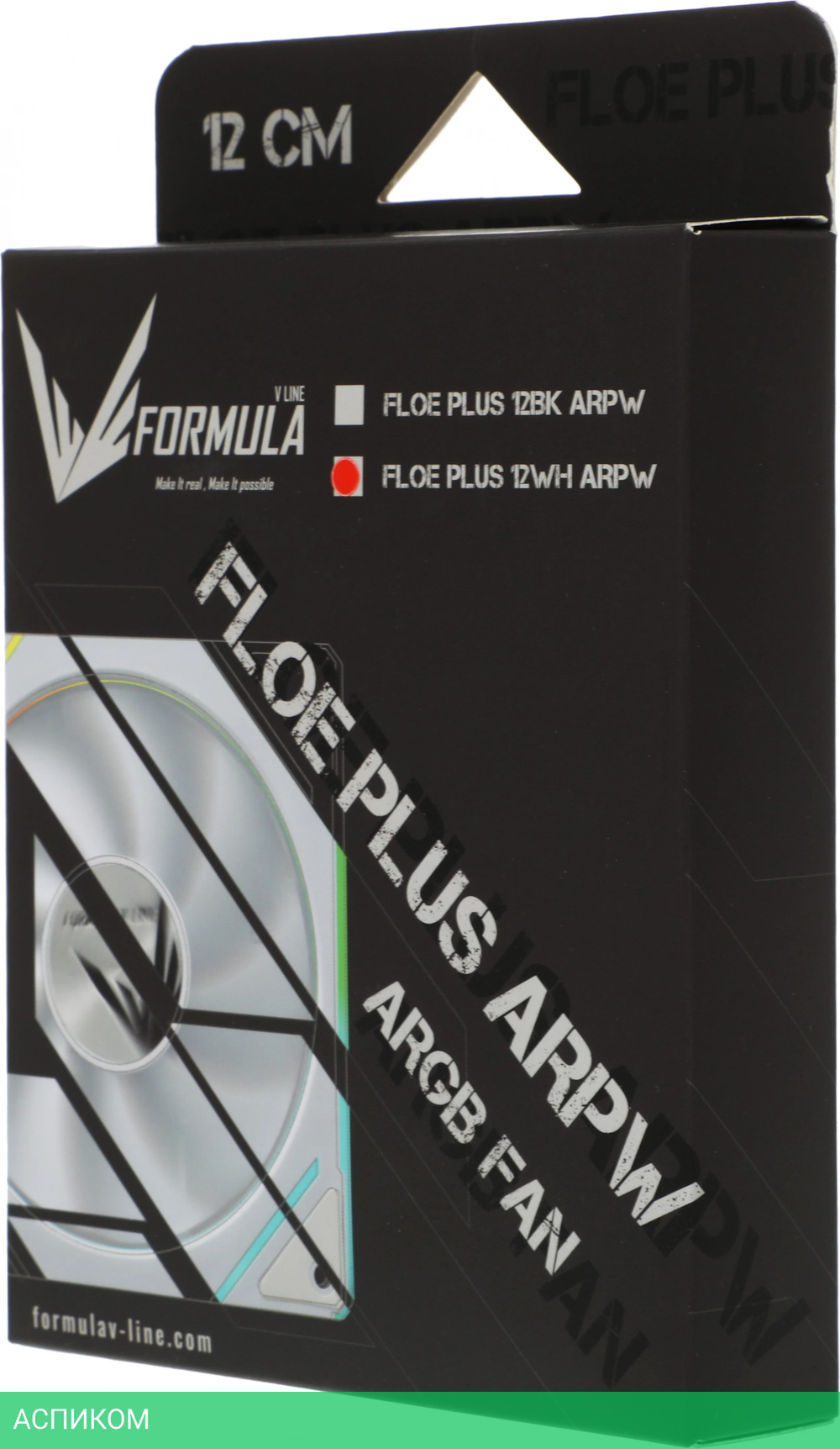 Вентилятор для корпуса Formula Floe Plus 12WH ARPW ARGB белый
