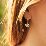 Серьги-кликеры СЕРДЕЧКО