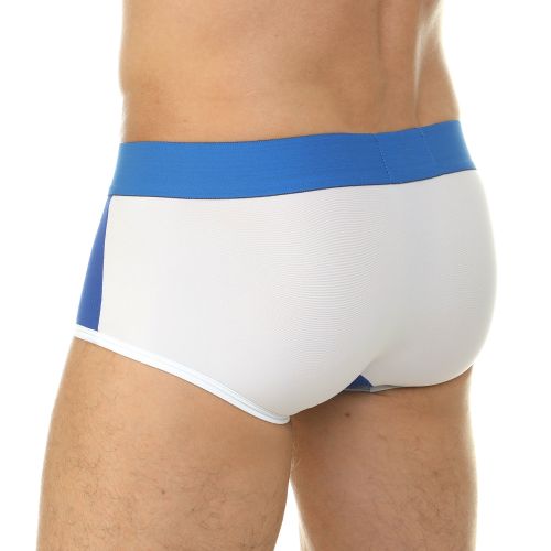 Мужские трусы хипсы сетчатые синие ES Collection