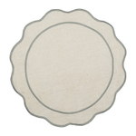 Салфетка под приборы anemone из коллекции trendy ruffles, D38 см, серый