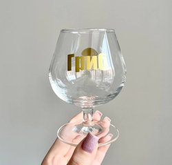 Бокал коньячный с надписью №3218