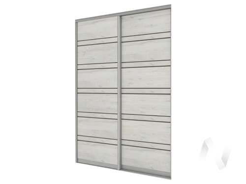 Фасад шкаф-купе ПШ-2.9 1500 ЛДСП+вставка (М) (дуб эльза)