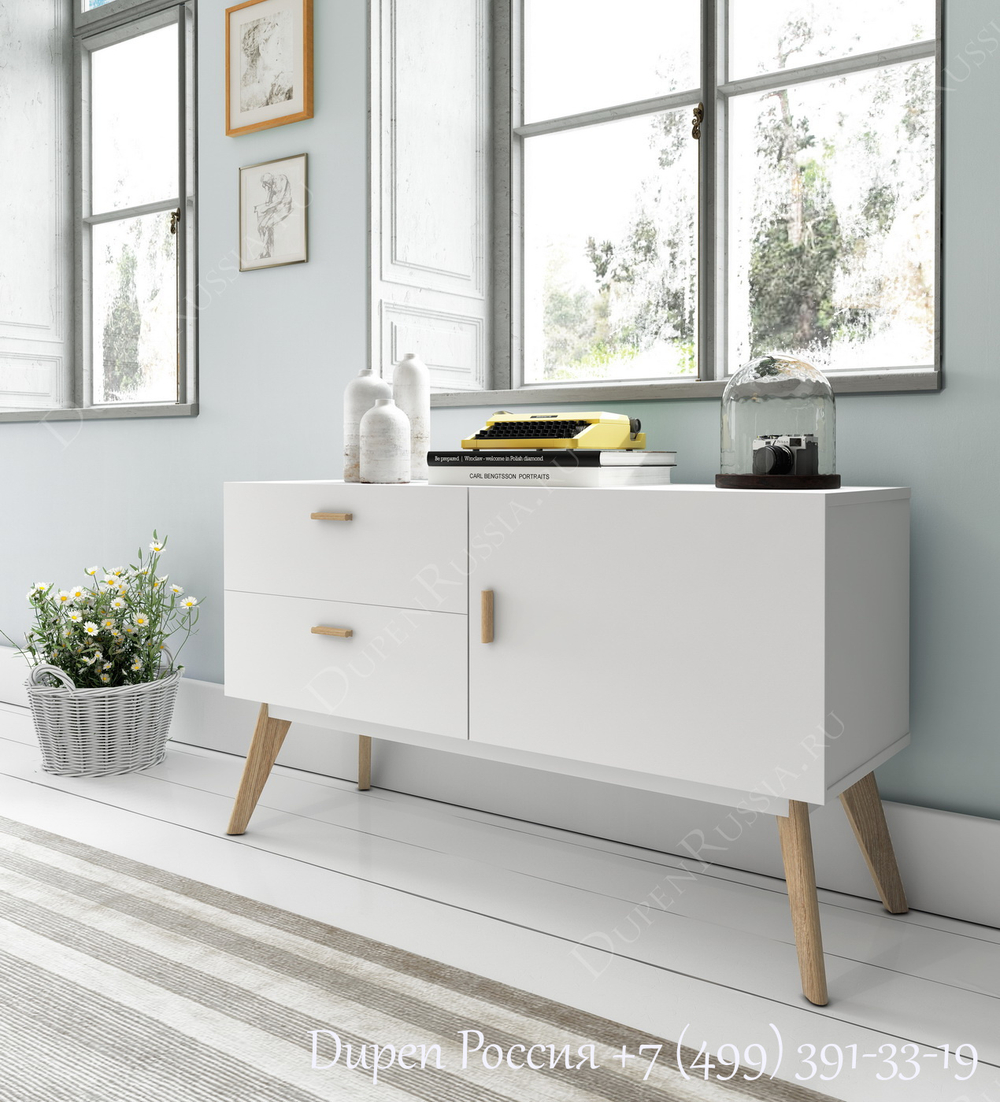 Буфет DUPEN W-901 Белый полуматовый