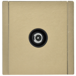 FORTE&PIANO Розетка TV проходная FP629M металл шампань IEK